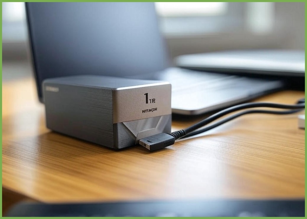 히타치토로 외장하드 1TB USB 3.0 2.0 HDD 윈도우 맥북 - 이미지 1